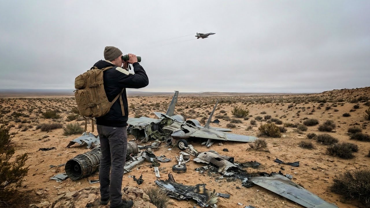 Hunting for F-15 Wreckage (and More) at Area 51 | My Camera Caught Something Unexpected
