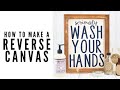 How to Make a Reverse Canvas