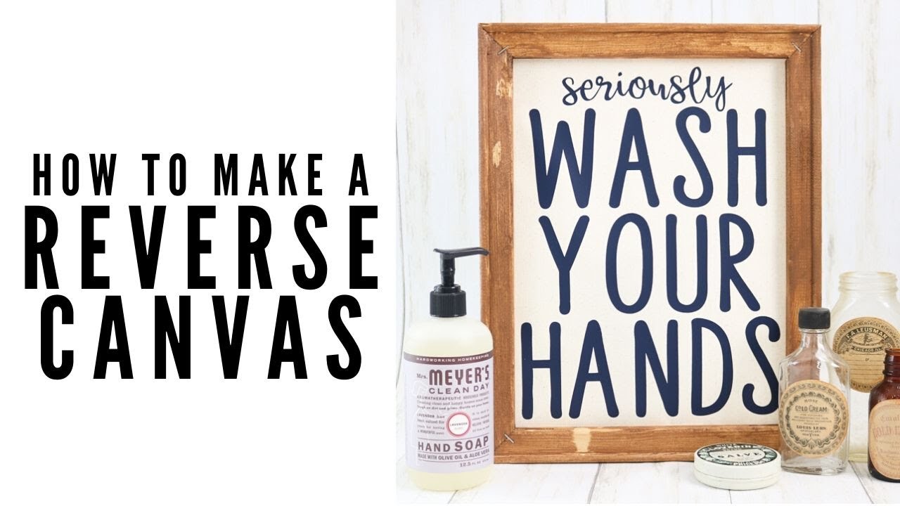 How to Make a Reverse Canvas Sign with Sublimation - So Fontsy
