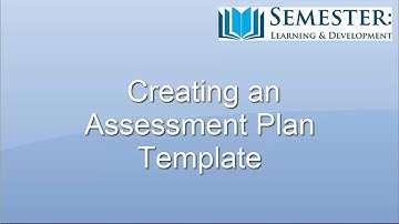 Assessment Plan Template