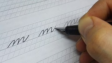 Spencerian script tutorial - Lowercase m
