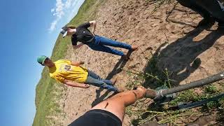 Helping the Uncles out by changing 8ft Aermotor windmill for solar-trailer!