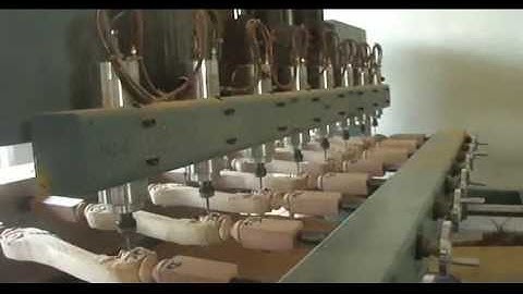 video of multi head cylinder cnc router