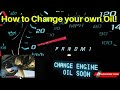 How to change your own oil