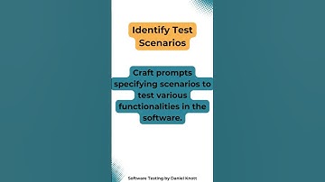 Identify Test Scenarios #softwaretesting #promptengineering
