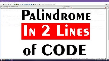 Interview Technique | Palindrome in 2 lines of Code