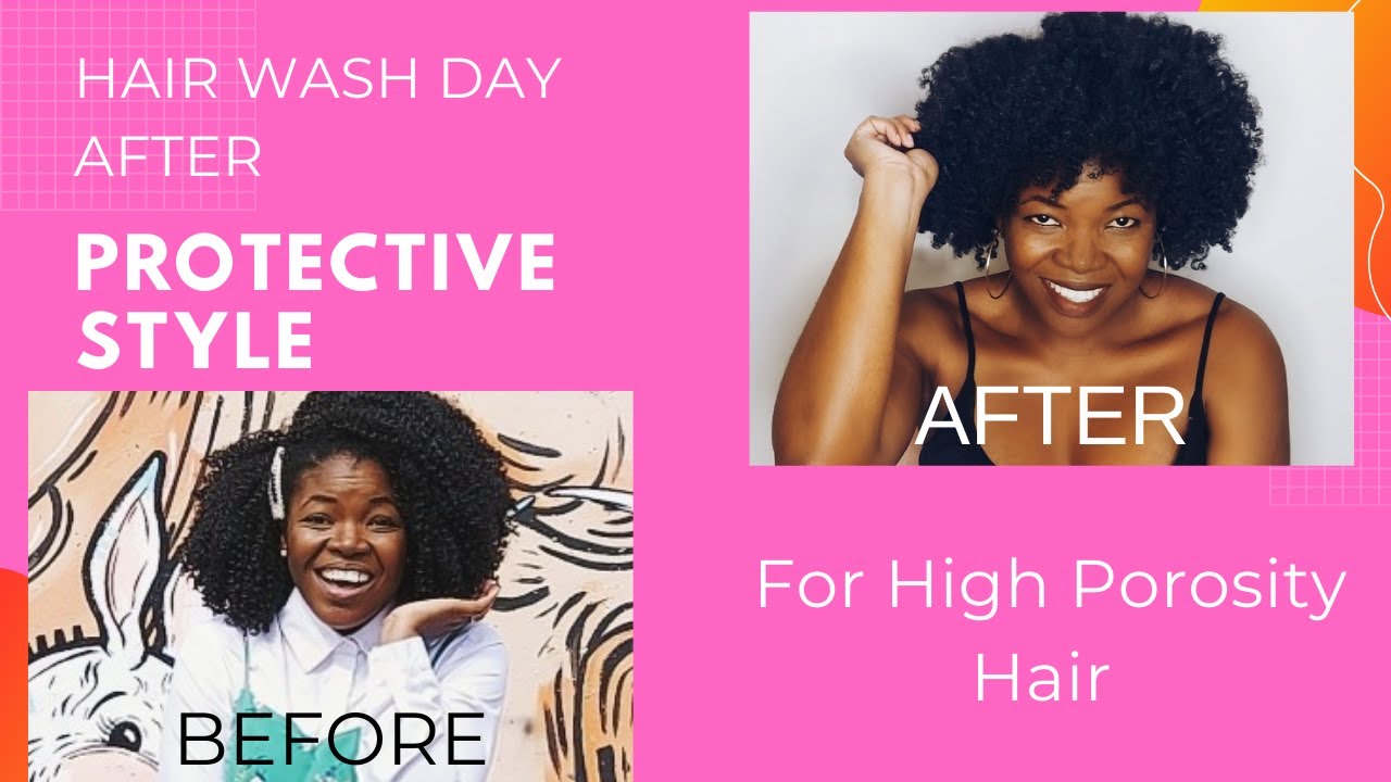 Hair Wash Day After Braids 