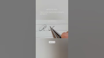 how to write Spencerian calligraphy alphabet R satisfying video @cursivepenmanship