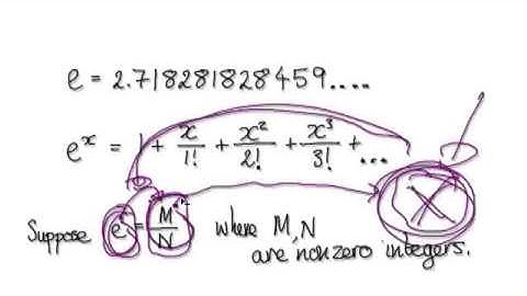 Video 2844 - Proof e is irrational - Part 1/2