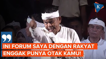 Bentak Suporter Persikas, Dedi Mulyadi: Enggak Punya Otak Kamu?