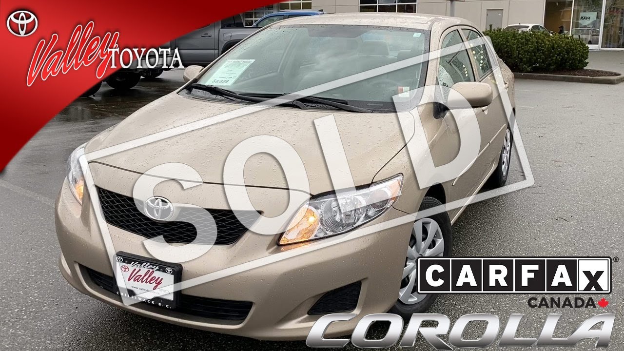 (SOLD) Used 2009 Toyota Corolla CE for sale at Valley Toyota in Chilliwack B.C. # 18857A