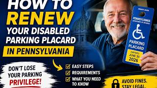 How to renew your disabled parking placard in Pennsylvania