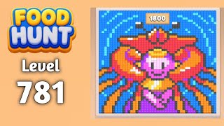 Food Hunt Pixel puzzle level 781 walkthrough solution gameplay 