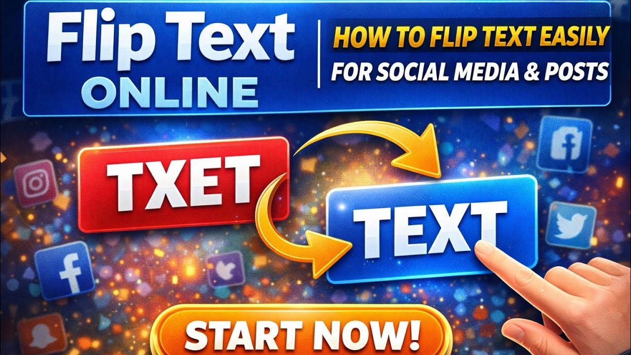 Flip Text Online | How to Flip Text Easily for Social Media & Posts
