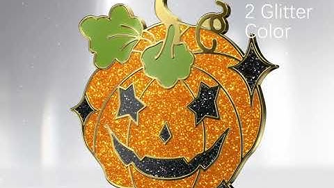 custom soft hard glitter enamel pin