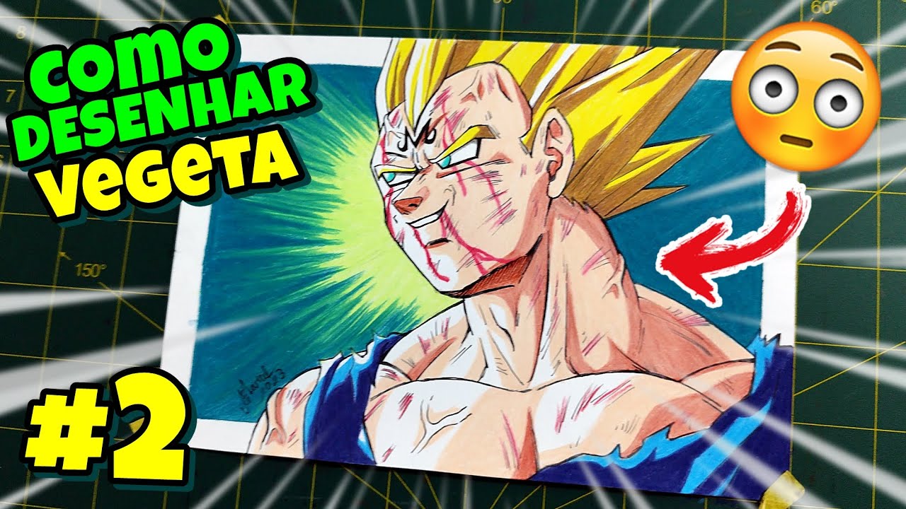 Como desenhar o Vegeta Ssj Blue Full Power