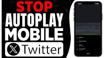 How to Stop Autoplay Video On Twitter X App mobile