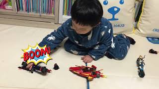 레고 놀이 닌자고 70638 카이의 V11 보트와 70639 스네이크 재규어의 길거리 질주