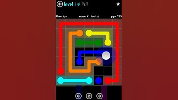 Flow Free - Blue Pack 7X7 Walkthrough - Level 15