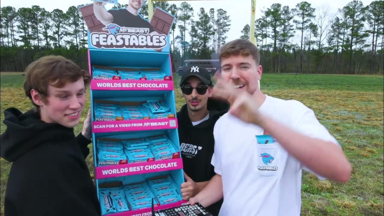 Buy Feastables And We Blow Up A Bus! - Congrats on finding the secret video lol