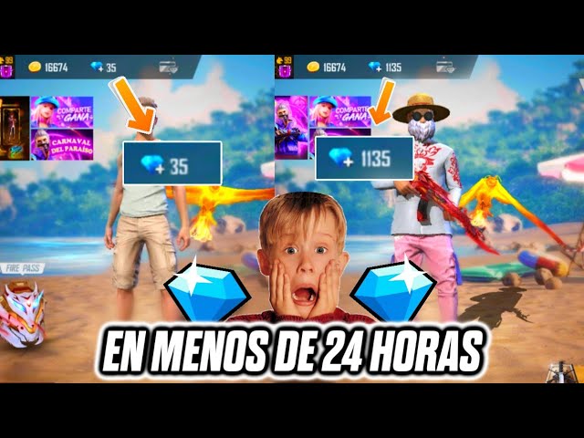 💎 COMO TENER DIAMANTES GRATIS EN FREE FIRE SIN DINERO MEJOR METODO PARA GANAR DIAMANTES GRATIS 2020 class=