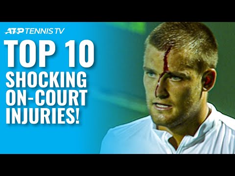 Top 10 Shocking On-Court Tennis Injuries!
