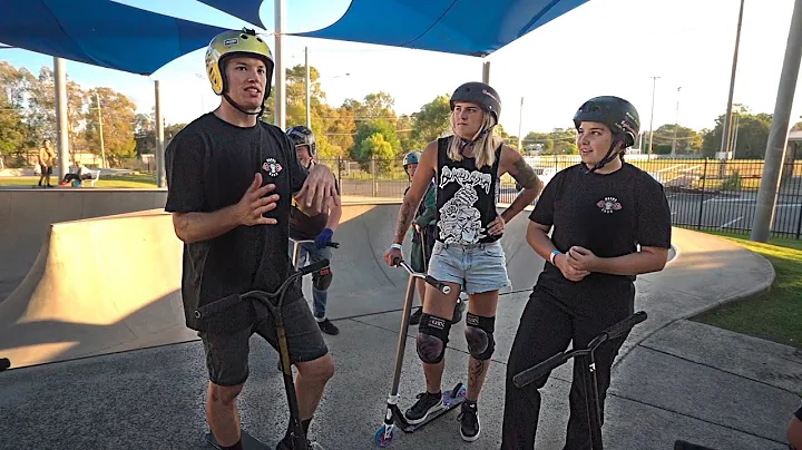 Ryan Williams vs 2 Girl Pro Scooter Riders | GAME ...