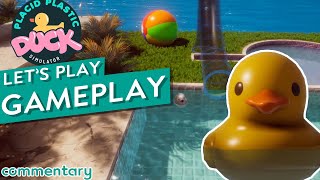 Ducks, a lot of Ducks... Placid Plastic Duck Simulator Let's Play Commentary Gameplay