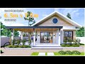 Beautiful small House Design | 6.5m x 7.5m (Relaxing with small house)