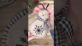 Beginner Hand Embroidery Snowflake Ornament