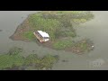 8-27-2020 Hurricane Laura, Little Chenier, Rutherford Beach, Creole, Helicopter damage.mp4
