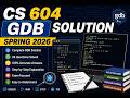 cs 604 gdb solution spring 2026