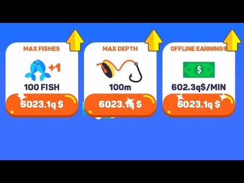 The Tiny Fishing pro plays a game collecting 100 fish. - YouTube