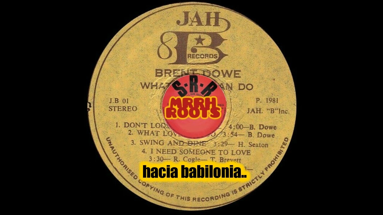 Brent Dowe  –  Don't Loose Your Soul     MRRH