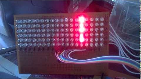 LED MATRIX DISPLAY USING PIC AND MIKRO C