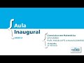 Inaugural Lecture 2022.2 - Math Licenciatura UFF/UNIRIO