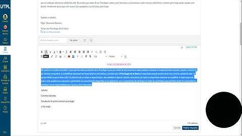 PARTICIPAR EN UN FORO DE PRESENTACIÓN EN CANVAS