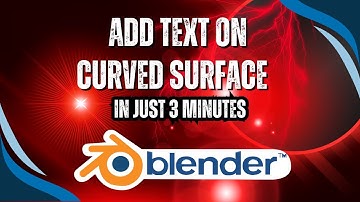 Add Text On A Curved Surface In Blender 4.3