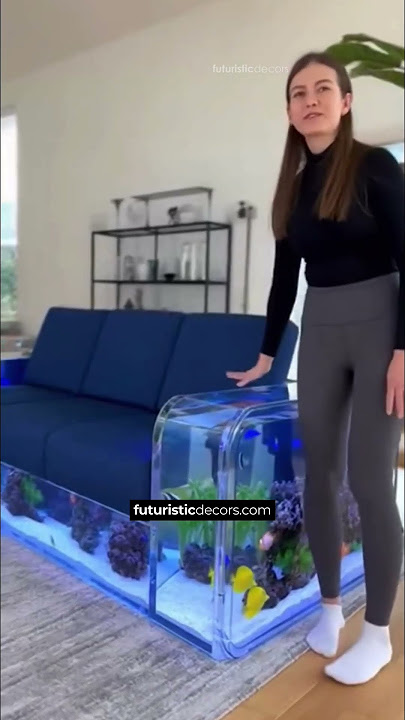 These aquarium sofas look so cool! 🐟️🎣