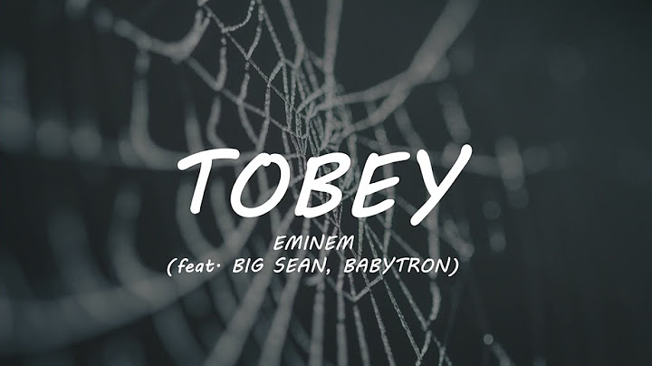 Eminem - Tobey (Lyrics) ft. Big Sean & Babytron