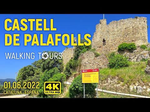 4K Castell de Palafolls (Catalonia, Spain) Walking Tour • June 2022