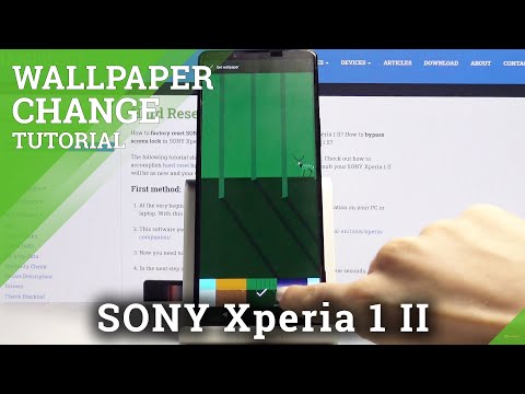 How To Change Wallpaper In Sony Xperia 1 Ii Customize Wallpaper Youtube