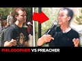 A smart young philosopher vs a not so smart Christian.