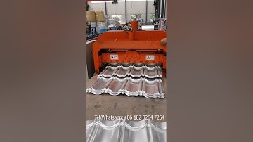 Galvanized Steel Glazed Roof Tile Roll Forming Machine