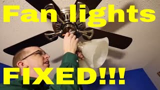DIY - Easy ceiling fan light diagnosis and repair!