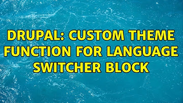 Drupal: Custom theme function for language switcher block