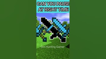 CAN YOU PAUSE AT RIGHT TIME #shortsfeed #youtubeshorts #shorts #minecraft