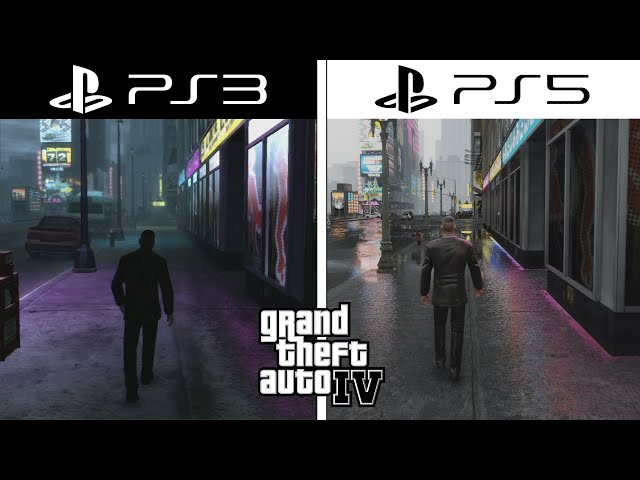 GTA IV VS GTA IV REMASTERED  PS5 GRAPHICS (4K 120FPS) GTA 4 