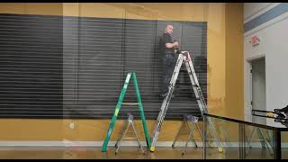 Quick video overview of our recent slatwall installation for a retail space.