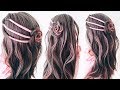 ПРИЧЕСКА на 1 СЕНТЯБРЯ с ЛЕНТОЙ из прямых волос. Прическа на ДЛИННЫЕ ВОЛОСЫ.  Easy Ribbon Hairstyles